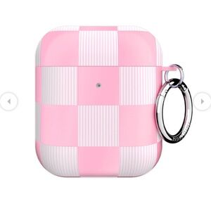 Velvet Caviar - pink vibe checkered AirPod case